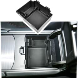 EDBETOS Center Console Organizer Tray Compatible with 2019-2023 2024 Acura RDX Accessories RDX Armrest Box Insert Tray Interior Secondary Armrest Storage Box, ABS Black Trim
