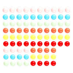 Laviesto 12mm Game Replacement Balls,84pcs Acrylic Balls for Board Game,Rainbow Bead,Color Sorting Toy,Marble Games (6 Colors)