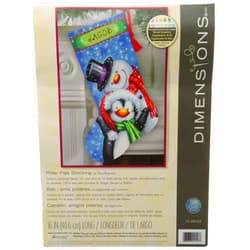 Dimensions Crafts Needlecrafts Needlepoint Stocking Kit, Polar Pals