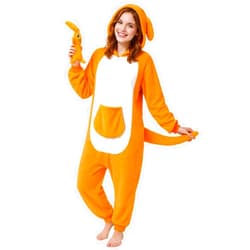 JASGOOD Adult Animal Kangaroo Onesie Animal One-Piece Pajamas Unisex Halloween Cosplay Costume Pajamas for Women and Men