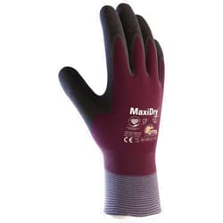 ATG MaxiDry Zero PIP - Maxiflex - Zero - 56-451 - Medium 56-451 Cold Condition Work Glove with Thermal Lining and Full Double-Dipped Nitrile Coating (1, Medium)