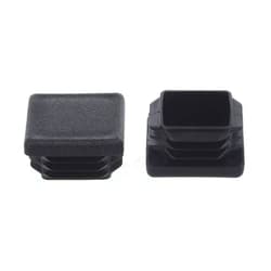 Timsec 1 Inch Square Plastic Plug, End Caps for Tubing Pipe OD 1