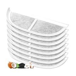 Mestrol 8 Packs Replacement Pet Water Fountain Filter Compatible with eufy Pet Water Fountain for Dogs and Cats
