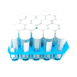 CellPro™ Conical Centrifuge Tubes, Test Tubes with Screw Caps, Polypropylene with Graduated and Write-on Spot, Non-Pyrogenic, DNAse/RNAse Free (15ml, Racked (Recyclable) Pack, 500/Case)- Autoclavable