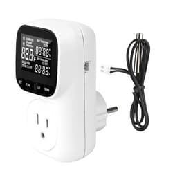 Diymore Digital Temperature Controller Outlet - Precise Heating/Cooling Control for Greenhouse, RV & Incubator (5A/1800W, -40°F to 210°F)