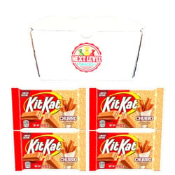 Next Level Snacks Kit Kat Churro - Limited Edition Cinnamon Flavored Wafer - Next Level Snacks Box - Pack of 4-1.5oz Bars