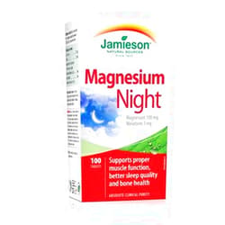Jamieson Laboratories Jamieson Magnesium Night, 100 tabs Y