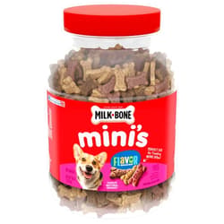 Milk-Bone Mini's Flavor Snacks Dog Treats, 36 Ounce Crunchy Texture Helps Reduce Tartar