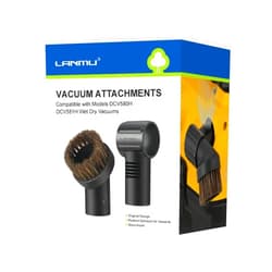 LANMU Accessory Kit for Dewalt 20V Shop Vac DCV580H, DCV581H Cordless Wet Dry Vacuum (1 Exhaust Port Adapter Clip Holder and 1 Horse Hair Brush Attachment)