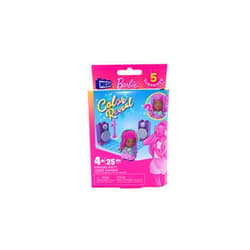 Mega Brands Mega Barbie Toy Building Set Color Reveal, Karaoke Party with 1 Barbie Micro-Doll and Accessories, Easy to Build Set for Ages 4 and Up.
