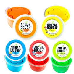 Aroma Dough® Gluten-Free, Soy-Free Modeling Dough for Kids, Sensory Eco Friendly Set (5 Pack) All Natural Aromas! Back to School - Gifts - Stocking Stuffers! Natural Gifts Made in USA!