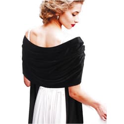 Geyoga Women Velvet Scarfs Shawls and Wraps for Evening Dresses Wedding Shawl Wraps Bridal Scarve