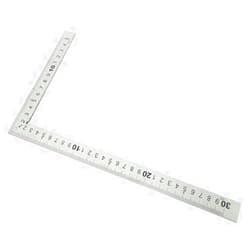 Heyiarbeit 150mmx300mm Stainless Steel Framing Square Right Angle Ruler Thicken Try Square Ruler Tools for Carpenter Engineer 1Pcs