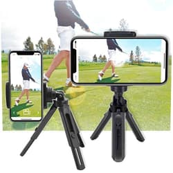 XLHVTERLI Golf Phone Holder Clip Golf Swing Recording Training Aids,Record Golf Swing/Short Game/Putting,Golf Accessories,Universal Smartphone Holder for the Golf Trolley ,car Holder,Mobile phone holder,Selfi