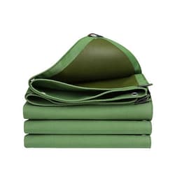 SNQIAN Tarpaulin Canvas, Truck Tarpaulin Waterproof and UV Resistant, Heavy Duty Tarpaulin, Waterproof and Tear Resistant, for Canopy Tents, Camping tarps, Stakes. 6.5×19.6Feet