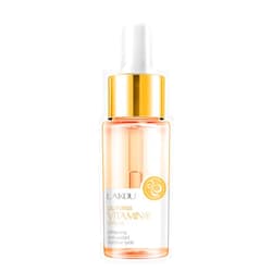 GYJZZW Sakura Face Fluid Essence Moisturizing Skin Shining Cherry Blossom Hyaluronic Acid Serum Essence Shrink Pores Tightening Skin (VC Essence)