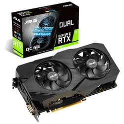ASUS GeForce RTX 2060 Overclocked 6G GDDR6 Dual-Fan EVO Edition VR Ready HDMI DisplayPort DVI Graphics Card (DUAL-RTX2060-O6G-EVO)