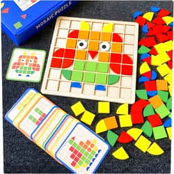 TNBUENO Dementia Activities for Seniors, 120 Pieces Wooden Matching Puzzle Games for Elderly, Alzheimers Products for Older Adults,Shape Puzzle Memory Game for Adults Dementia Patients