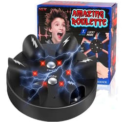 OUKEYI Upgrade Electric Shock Polygraph,Finger Shock Game Shocking Roulette Truth Or Dare Game Party Analyzer Consoles Gifts,Spoof Prank Props Truth Polygraph