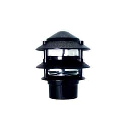 Greenfield PL3TPBBL Made in USA Post Base Weatherproof Path Light, Black