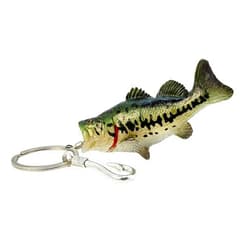 Sunaeset Bass Fishing Keychain Gifts, Bass Fish Key Chain for Men, Cool Fishing Keychain Stuff Funny for Fishing Lovers