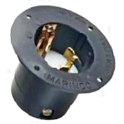 AVBcable Marinco Power Products CS6375SD.OEM Flanged Inlet with 3 Mounting Holes Master/50, 50 Amp, 125V/250V