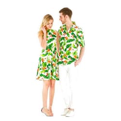 Hawaii Hangover Couple Matching Hawaiian Luau Cruise Outfit Shirt Vintage Dress Classic White