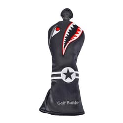GOOACTION Shark Golf Club Fairway Wood Head Cover with Creative Cartoon Animal Pattern Synthetic Leather Golf Clubs Headcovers (3.4.5.7.X)