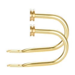 Kemmie Curtain Holders, 2 Pack Brass Decorative Curtain Holdbacks for Wall Curtain Drapery