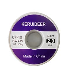 KERUIDEER Tin Lead Rosin Core Solder Wire for Electrical Soldering, Content 2.0% Solder Flux Sn63-Pb37 (0.5mm-2.0mm) (Solder-2.0mm)