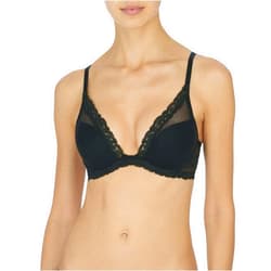 Natori Women's Feathers Luxe Contour Underwire Bra (Black, 36D)