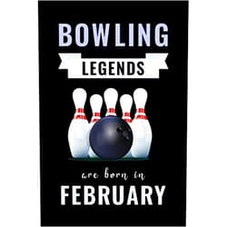 By Bowling Gary Studio (Author) Bowling Legends Are Born In February: Unique Bowling Birthday Gift For Boys, Girls, Players | Lined Notebook / Journal For Bowling Lovers & Fans | 110 Pages ( Bowling Birthday Gifts )