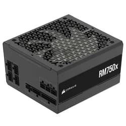 CORSAIR RM750x Fully Modular Low-Noise ATX Power Supply – ATX 3.1 Compliant – PCIe 5.1 Support – Cybenetics Gold Efficiency – Native 12V-2x6 Connector – Black