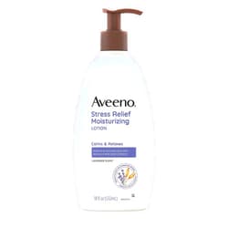 Aveeno Stress Relief Moisturizing Body Lotion with Lavender Scent, Natural Oatmeal to Calm & Relax, Non-Greasy Daily Stress Relief Lotion, 18 fl. oz (Pack of 3)