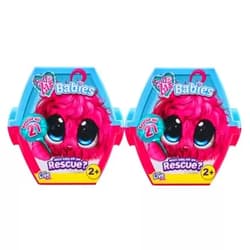 Scruff-a-Luvs Little Live Pets Babies Twin Pack| Release, Reveal, Groom & Love Plush Rescue pet