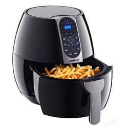 GoWISE USA 3.7-Quart Programmable Air Fryer with 8 Cook Presets, GW22638 - Black