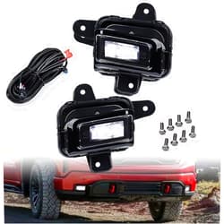 Astra Depot Left Right LED Fog Light Assembly Compatible for 2022-2024 GMC Sierra 1500 AT4 Denali Elevation SLT SLE w/Wire Harness Lamp Cover Bezels GM2593338 GM2592338 GM1039290 GM1038290