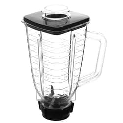 Joyparts Replacement Parts 5-Cup Square Plastic Jar with Lid,Compatible with Oster Blenders, 1, Clear