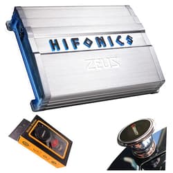 Hifonics ZG-1200.1D Zeus Gamma 1 Channel Super D Class 1200 Watt Car Audio Sound System Subwoofer Speaker Amp Amplifier with Gravity Magnet Phone Holder Bundle