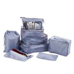 LEAFOREST Packing Cubes for Travel, 8Pcs Travel Cubes Set Foldable Suitcase Organizer Lightweight Luggage Storage Bag