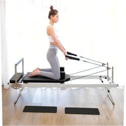 Arkantos Foldable Pilates Reformer, Pilates Machine & Equipment for Gym Workout and Home Use, Suitable for Intermediate and Beginners Users