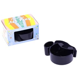 SnowTree - Treehouse Ashtray with Built in Clog Remover & Storage - Cool Ashtray for Indoor or Outdoor Use (Black)