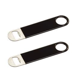 Thirsty Rhino Rubber Coated Suma Bottle Opener (Set of 2) (Black)