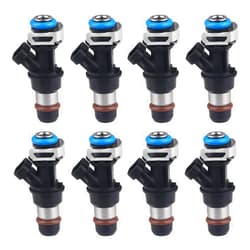 JDMON Fuel Injectors Compatible with Chevy Silverado 1500 2500 3500 Tahoe Express GMC Sierra 1500 2500 3500 Yukon Savana 4.8L 5.3L 6.0L 2001-2006 Replace 17113553 FJ315 17113698 8pcs
