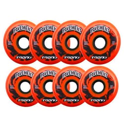 TronX Outdoor Pavement Asphalt Hilo 4-76MM/4-80MM 85A Inline Roller Hockey Wheels 8 Pack
