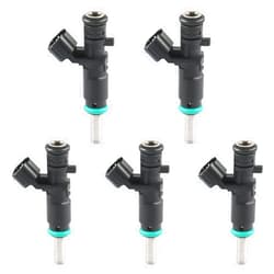 JDMON Fuel Injectors Compatible with VW Volkswagen Beetle Jetta 2017-2014 Golf 2010-2014 Passat 2012-2014 Rabbit 2007-2009 2.5L 07K906031C 5Pcs