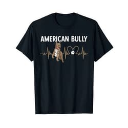 American Bully Accessories & American Bully Gifts American Bully Dog Heartbeat XL American Bully T-Shirt