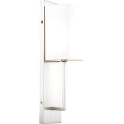 Nuvo Lighting 45923666919 One Light Wall Sconce, 1Lt, Brushed Nickel Finish with White Linen Shade