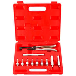 KUNTEC 11 Piece Valve Stem Seal Remover and Installer Tool Kit – Pliers, Drive Handle, Sockets, Adapters
