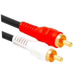 yueton 2 Pack Gold 3.5mm 6 Inch Stereo Female Mini Jack to 2 Male RCA Plug Adapter Audio Y Cable